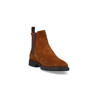 Tan chelsea boots store mens river island