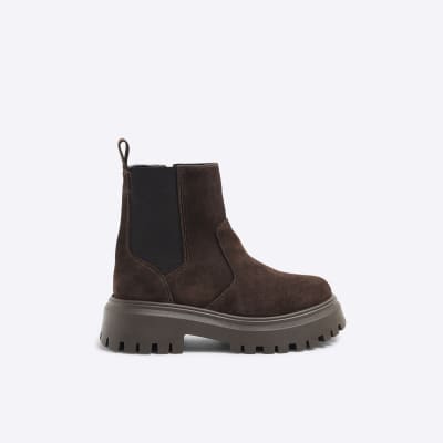 River island suede boots sales