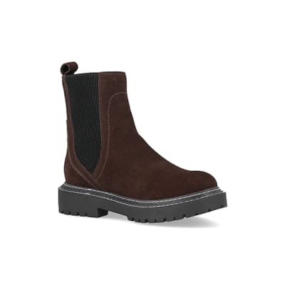 River island suede store chelsea boots