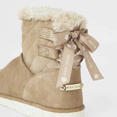 river island fur lined boots