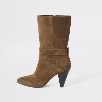 river island tan suede boots