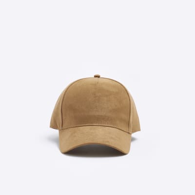 River Island Light brown faux-suede cap