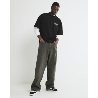 Brown Super Baggy Fit Jeans