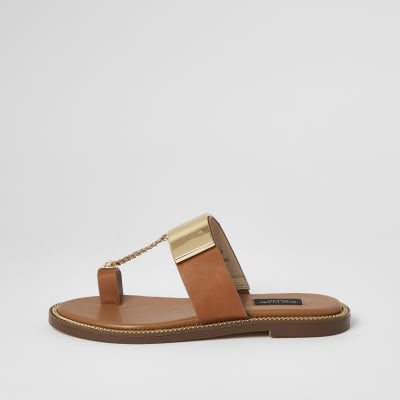 river island chain sandals