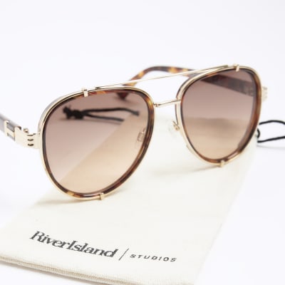 River island hot sale aviator sunglasses