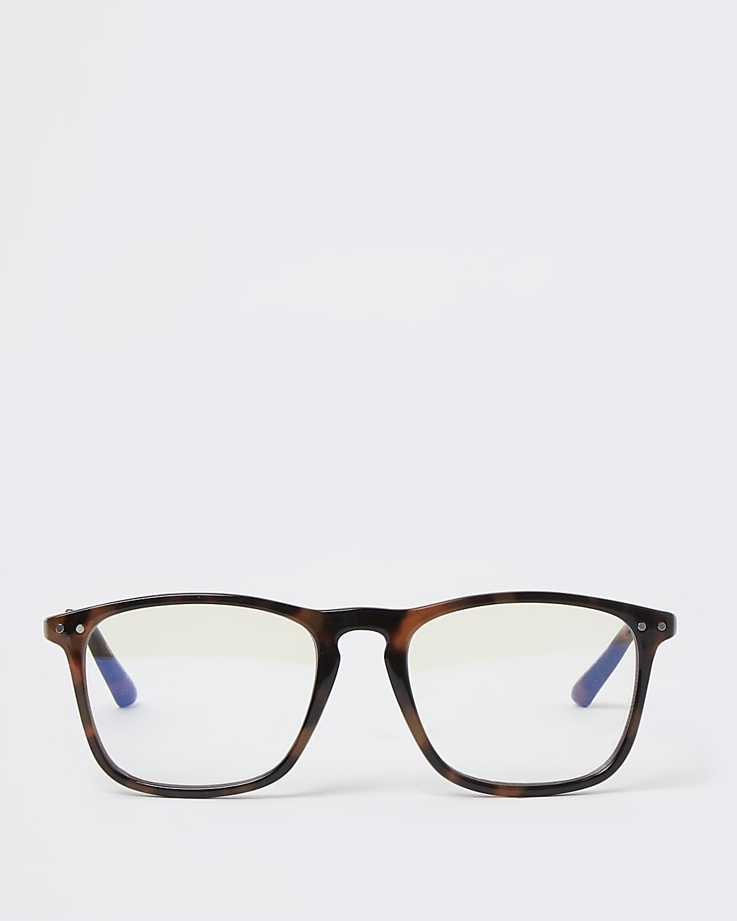 Brown tortoise shell blue light lens glasses