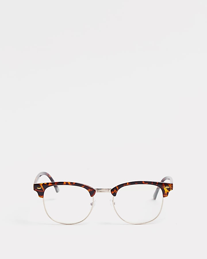 Brown tortoiseshell frame blue light glasses