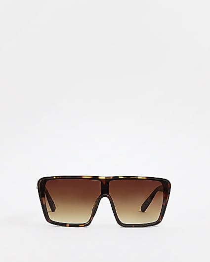 Brown Tortoiseshell Visor sunglasses