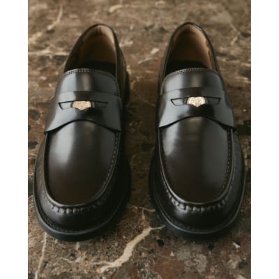 Brown Twisted Tailor Penny Loafer