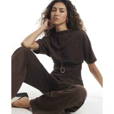 Two Tone High Neck Top