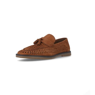 River island tan store loafers