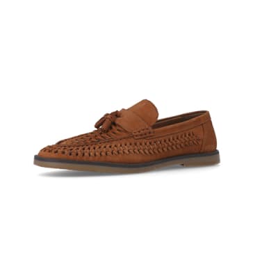 River island hot sale tan loafers