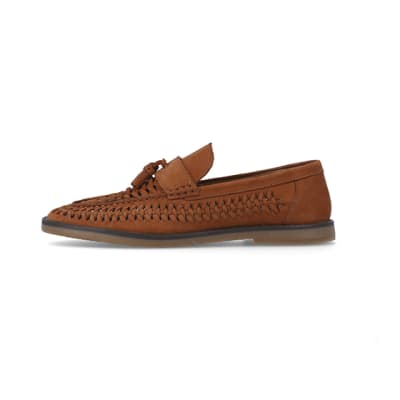 River island hot sale tan loafers