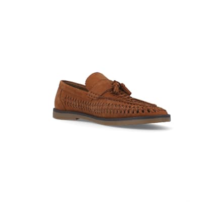 River island hot sale tan loafers