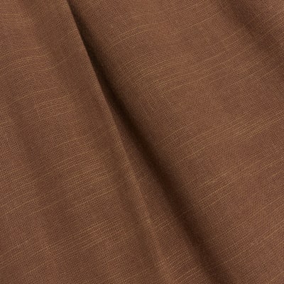 Brown wide leg trousers with linen blend
