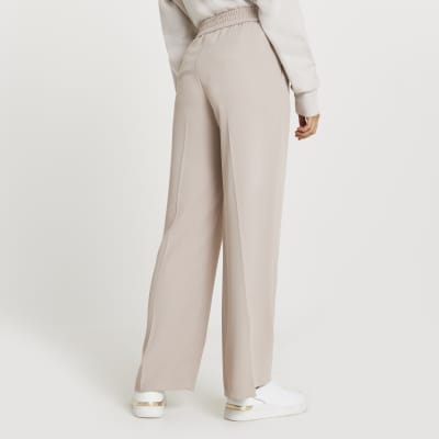 Brown wide leg trousers