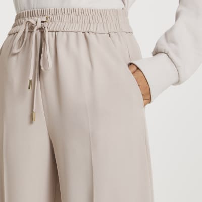 Brown wide leg trousers