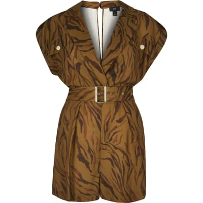 river island zebra jumpsuit