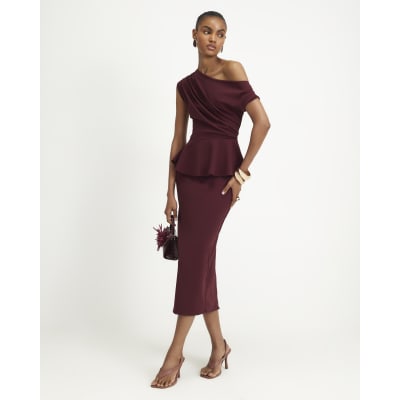 peplum dress uk Bertie Halter Maxi - Black Email for details. Peplum Dresses | Peplum Waist