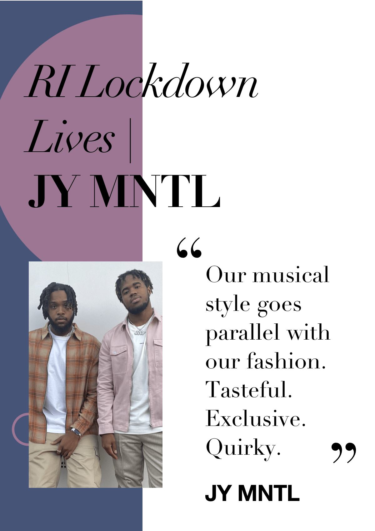 RI Lockdown Lives | JY MNTL