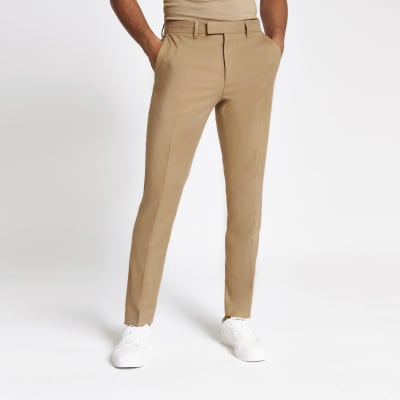 stretch skinny suit trousers