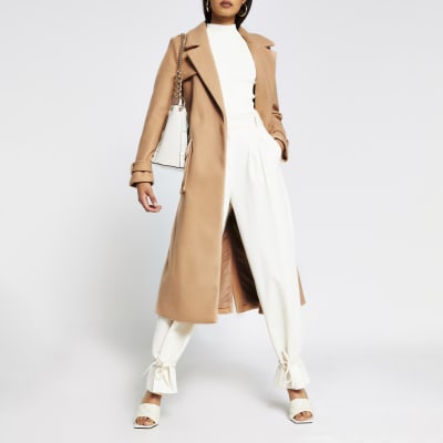 river island wrap coat