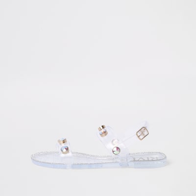 river island jelly flip flops