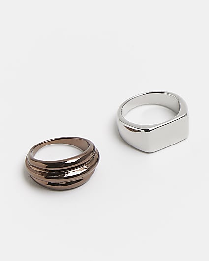Copper and silver multipack rings