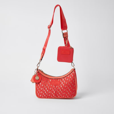 coral cross body bag