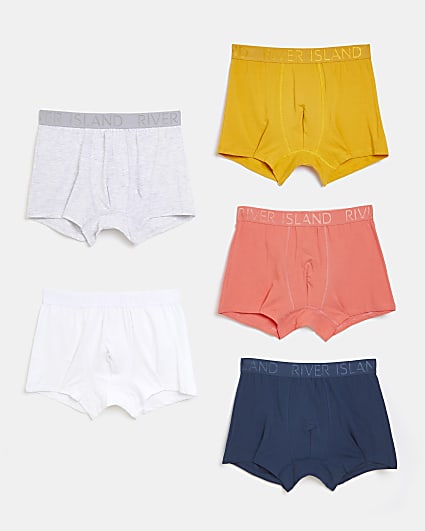 Coral multi colour RI boxer shorts 5 pack