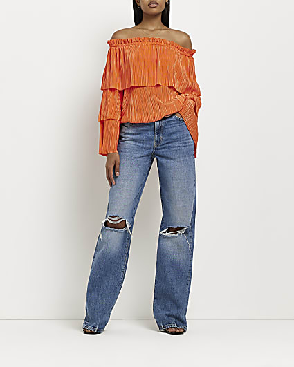 Orange Tops | Orange T Shirts | River Island Orange Tops | Orange T Shirts | River Island