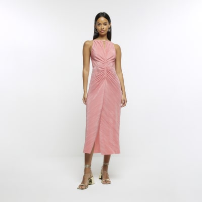 River island plisse dress top