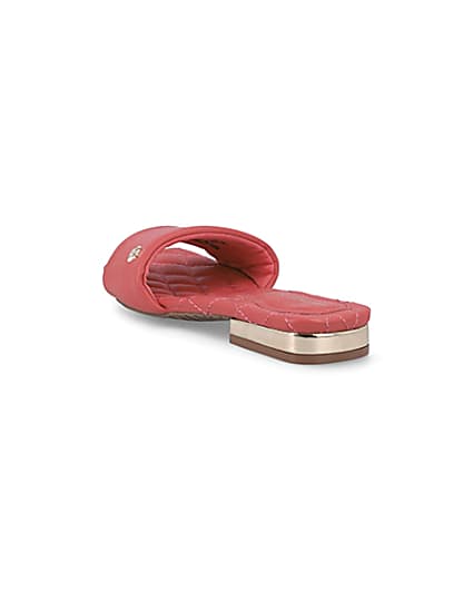 360 degree animation of product Coral red padded sliders frame-7