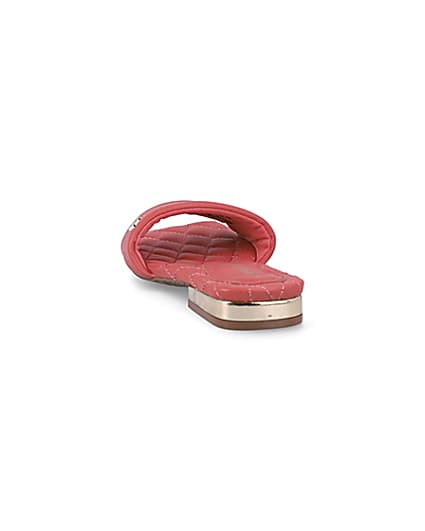 360 degree animation of product Coral red padded sliders frame-8