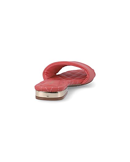 360 degree animation of product Coral red padded sliders frame-10