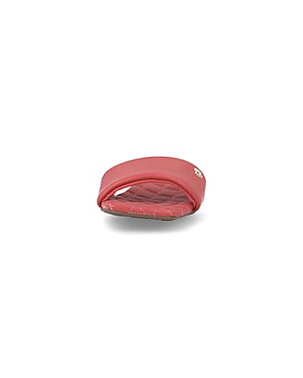 360 degree animation of product Coral red padded sliders frame-21