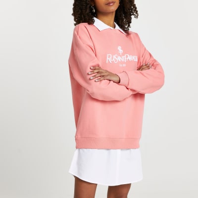 Coral 'Rue Saint Paradis' sweater dress