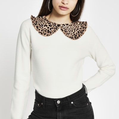 bow collar jumper