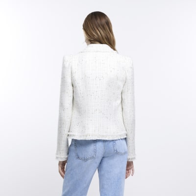 Cream Boucle Jacket
