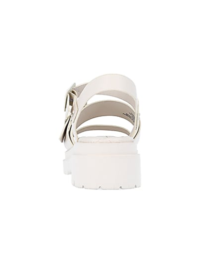 360 degree animation of product Cream buckle detail sandals frame-9