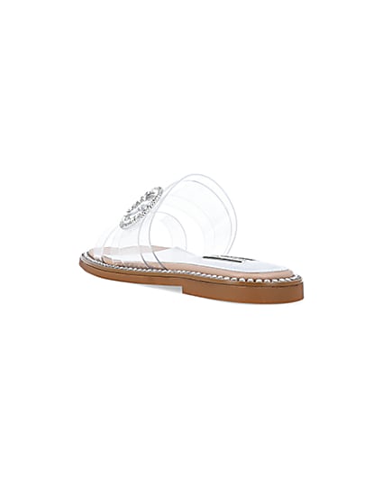 360 degree animation of product Cream buckle sandals frame-7