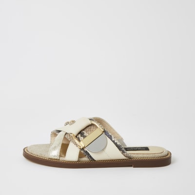 wide fit buckle sandals