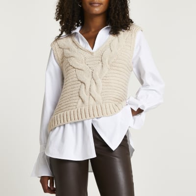 cable knit shirt