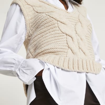cable knit shirt