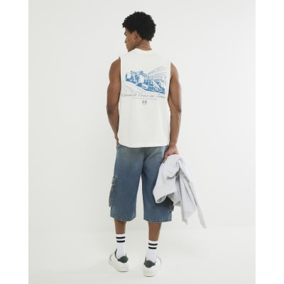 Cream Circuit De Croix Tank Top