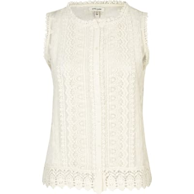 river island crochet top