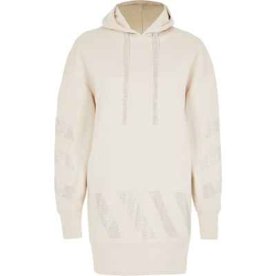 river island longline hoodie