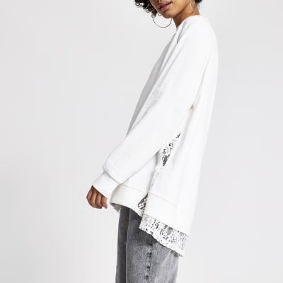 cream diamante jumper