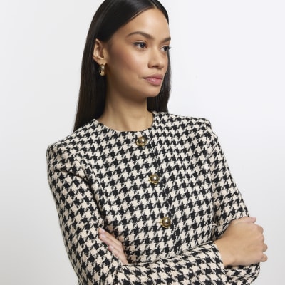 River island dogtooth jacket on sale