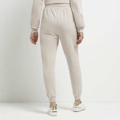 river island cream joggers